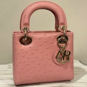 💗SOLD💗 NEW Ostrich Mini Lady Dior
